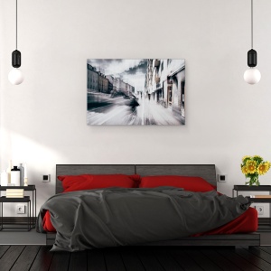 Tablou canvas - Viata in Copenhaga, Strada, Motocicleta, Copenhaga, Danemarca, Perspectiva, 40 x 60 cm - Img 3