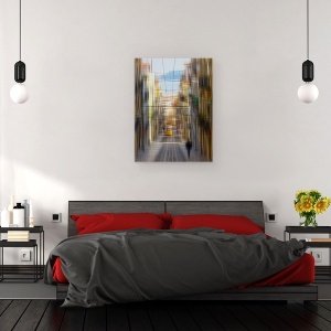 Tablou canvas - Vibratiile De La Lisabona, Lisabona, Oras, Portugalia, Tramvai, Strada, 60 x 80 cm - Img 3