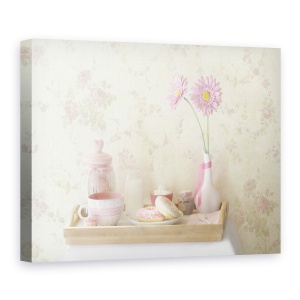Tablou canvas - Vintage Dulce, Pastel, Moale, Gogoasa, Mic Dejun, 60 x 80 cm