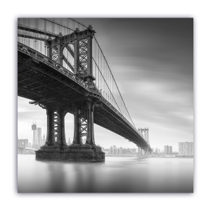 Tablou Canvas - Vintage, Monochrom, Brooklyn, Pod, 60 x 60 cm