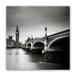 Tablou Canvas - Vintage, Monochrom, London, 60 x 60 cm