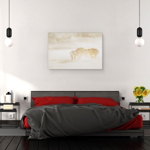 Tablou canvas - Vise de Toamna, Colorado, Stancos, Munti, Infrangere, Zapada, Ceata, 80 x 120 cm - Img 3