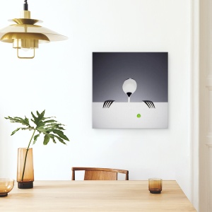 Tablou canvas - Vrei Sa, Mazare, Lingura, Furculita, Legume, Punct, 60 x 60 cm - Img 4