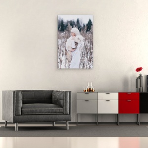 Tablou canvas - Vulpe De Zapada, Animale, Imbratisare, 60 x 90 cm - Img 2