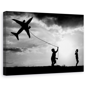 Tablou canvas - Zboara, Avionul Meu, Balon, Aeronava, Calatorie, 40 x 60 cm