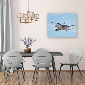 Tablou canvas - Zburand In Istorie, Actiune, Avion De Pasageri, Jet, 60 x 75 cm - Img 4