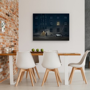 Tablou canvas - Ziua In Care Am Vazut Moartea, Gandac, Oras, Calatorie, Singuratate, Noapte, 75 x 100 cm - Img 4