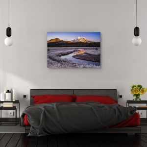 Tablou canvas - Zorii zilei, Peisaj, Grecia, Dimineata, Lac, 80 x 120 cm - Img 3