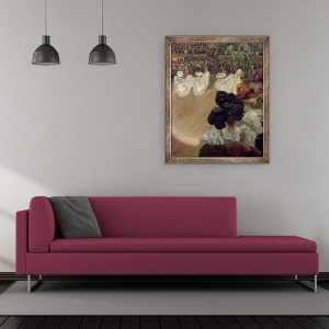 Tablou inramat - Abel-Truchet - Quadrille la Bal Tabarin, 50 x 60 cm - Img 2