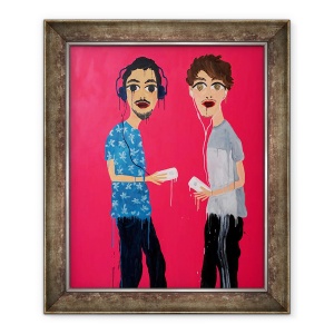Tablou inramat - Abigail Phang Gung Fook - Ce a spus ea? 2018, 70 x 85 cm