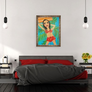 Tablou inramat - Abigail Phang Gung Fook - Ma gandeam, 2019, 60 x 80 cm - Img 3