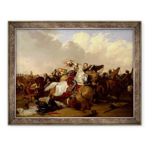 Tablou inramat - Abraham Cooper - Batalia de la Bosworth, 70 x 90 cm