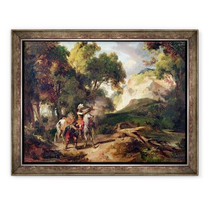 Tablou inramat - Achille Etna Michallon - Henri IV 1553-1610 si capitanul Michau, 60 x 80 cm