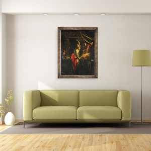 Tablou inramat - Adam Elsheimer - Judith si Holofernes, 60 x 80 cm - Img 2