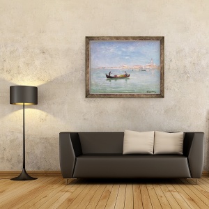 Tablou inramat - Adolphe Appian - Venetia, 60 x 80 cm - Img 2