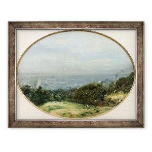 Tablou inramat - Adolphe-Felix Cals - Vedere la Le Havre, 60 x 80 cm