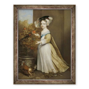 Tablou inramat - Adriaen Hanneman - William al III-lea, Print de Orange, ca un copil, 70 x 90 cm