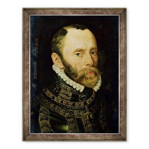 Tablou inramat - Adriaen Thomasz Key - Portret De Filips van Montmorency 1522-68 Conte De Hoorne, 60 x 80 cm