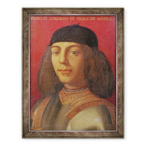 Tablou inramat - Agnolo di Cosimo Bronzino - Portret De Piero di Lorenzo de Medici, 70 x 90 cm