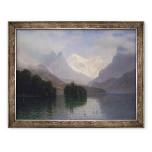 Tablou inramat - Albert Bierstadt - Scene de, 70 x 90 cm