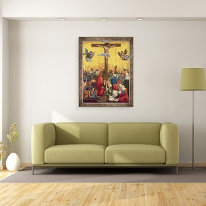 Tablou inramat - Albrecht Altdorfer - Crucifixion, 60 x 80 cm - Img 2