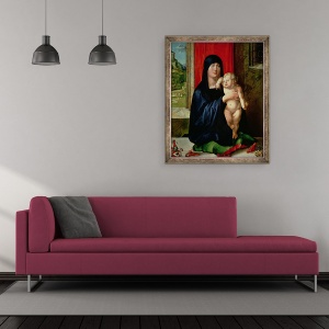 Tablou inramat - Albrecht Durer - Madonna si Copilul, 50 x 60 cm - Img 2
