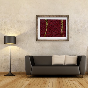 Tablou inramat - Alex Dunn - Hi-vis crackle si pop, 70 x 90 cm - Img 2