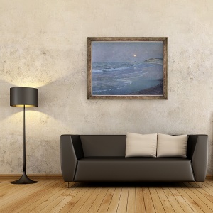 Tablou inramat - Alexander Harrison - Peisaj marin, 60 x 80 cm - Img 2