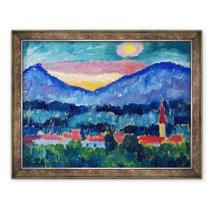 Tablou inramat - Alexej von Jawlensky - Sat de munte, 70 x 90 cm