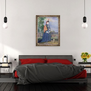 Tablou inramat - Alexis Joseph Perignon - Hortense Schneider 1833-1920 in rolul Marii Ducese in La Grande Ducesa de Gerolstein de Jacques Offenbach 1819-90 1874, 60 x 80 cm - Img 3