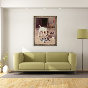 Tablou inramat - Alfred Duke - Confruntare, 60 x 80 cm - Img 2