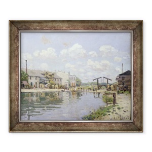 Tablou inramat - Alfred Sisley - Canalul Saint-Martin, Paris, 70 x 85 cm