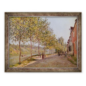 Tablou inramat - Alfred Sisley - Dimineata Iunie in Saint-Mammes, 60 x 80 cm