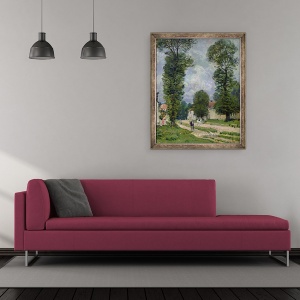 Tablou inramat - Alfred Sisley - Drumul spre Marly-le-Roi, sau Drumul spre Versailles, 50 x 60 cm - Img 2