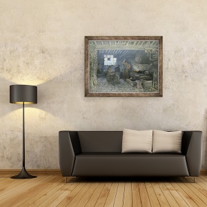 Tablou inramat - Alfred Sisley - Forja de la Marly-le-Roi, Yvelines, 60 x 80 cm - Img 2
