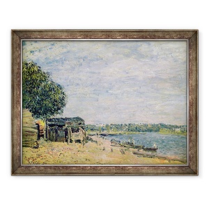 Tablou inramat - Alfred Sisley - Peisajul Saint-Mammes, 60 x 80 cm