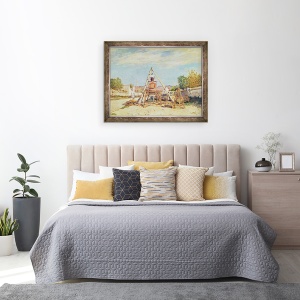 Tablou inramat - Alfred Sisley - Taietoarele de lemne, 70 x 90 cm - Img 3