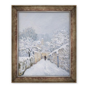 Tablou inramat - Alfred Sisley - Zapada la Louveciennes, 70 x 85 cm