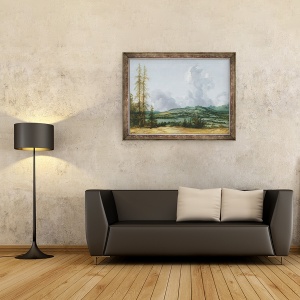 Tablou inramat - Allart van Everdingen - Peisaj deal, 60 x 80 cm - Img 2