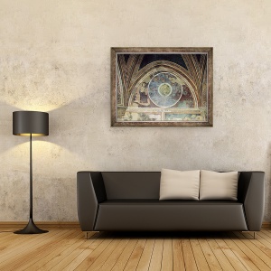 Tablou inramat - also Manfredi de Battilori Bartolo di Fredi - Crearea lumii, 60 x 80 cm - Img 2