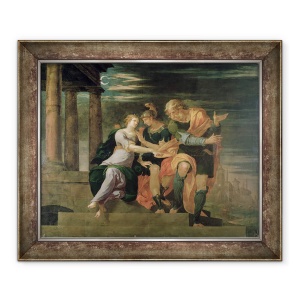 Tablou inramat - Ambroise Dubois - intalnirea Teagenelor si a Charicleei, 70 x 85 cm