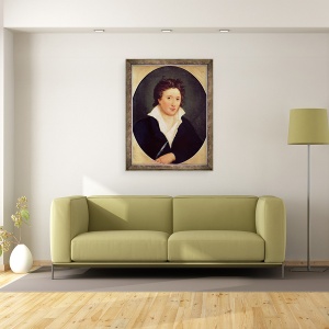 Tablou inramat - Amelia Curran - Portret De Percy Bysshe Shelley, 60 x 80 cm - Img 2