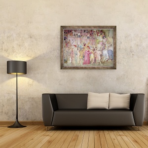Tablou inramat - Andrea di Bonaiuto - Drumul spre Golgota, de la Capela Spaniola, 60 x 80 cm - Img 2