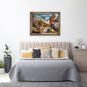 Tablou inramat - Andrea Mantegna - Agonia in gradina I, 70 x 90 cm - Img 3