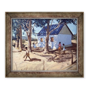 Tablou inramat - Andrew Macara - Casa mica alba, Karoo, 50 x 60 cm