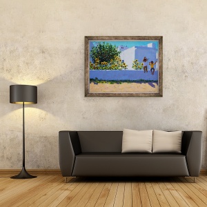 Tablou inramat - Andrew Macara - Floarea-soarelui, dimineata, Galicia, 60 x 80 cm - Img 2