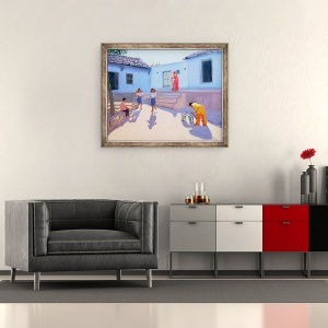 Tablou inramat - Andrew Macara - Galeti de apa de umplere, Rajasthan, 50 x 60 cm - Img 2