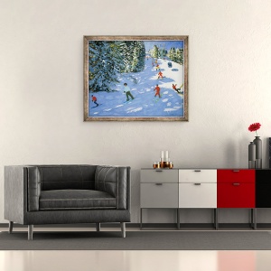 Tablou inramat - Andrew Macara - Gondola, Alpii Austrieci, 50 x 60 cm - Img 2