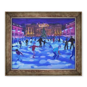 Tablou inramat - Andrew Macara - Patinatori seara, Somerset House,2015, 50 x 60 cm