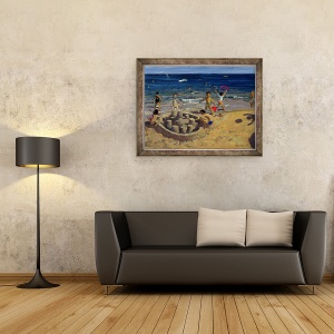 Tablou inramat - Andrew Macara - Sandcastle, Franta, 60 x 80 cm - Img 2